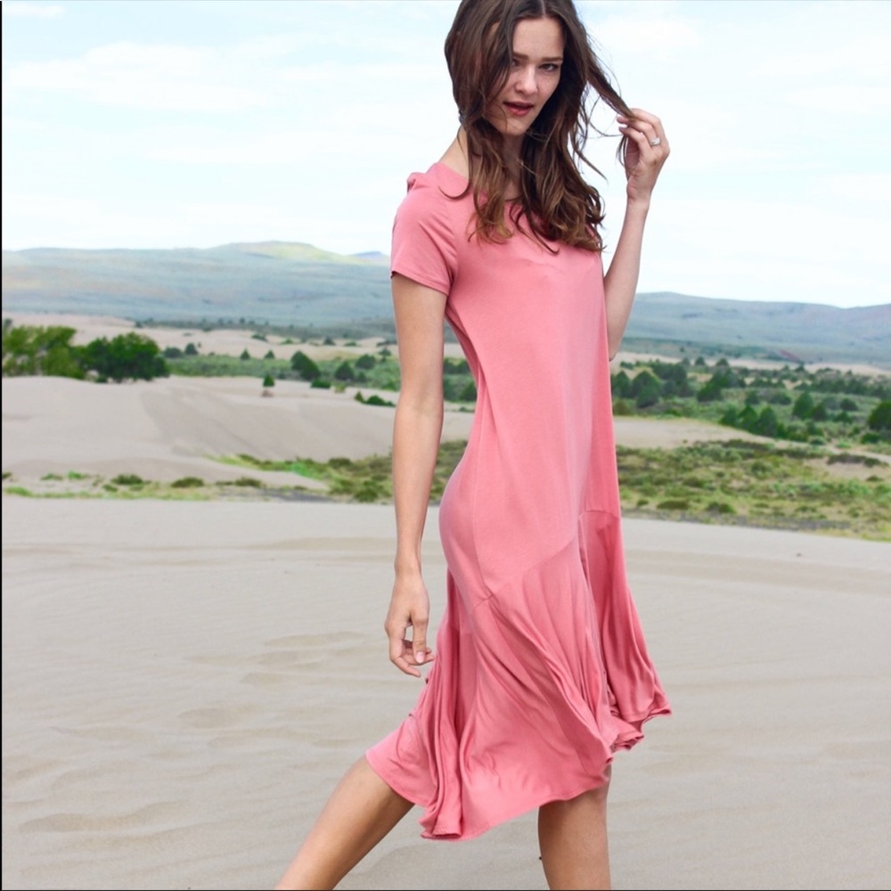 HOST PICK Soft Pink High Low Tshirt Dress